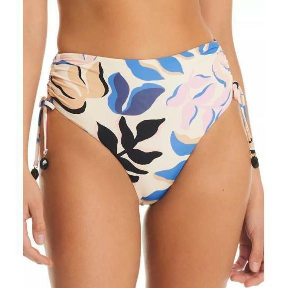 Red Carter Women's High-Waist Side-Ruched Bikini Bottoms Moonstone L